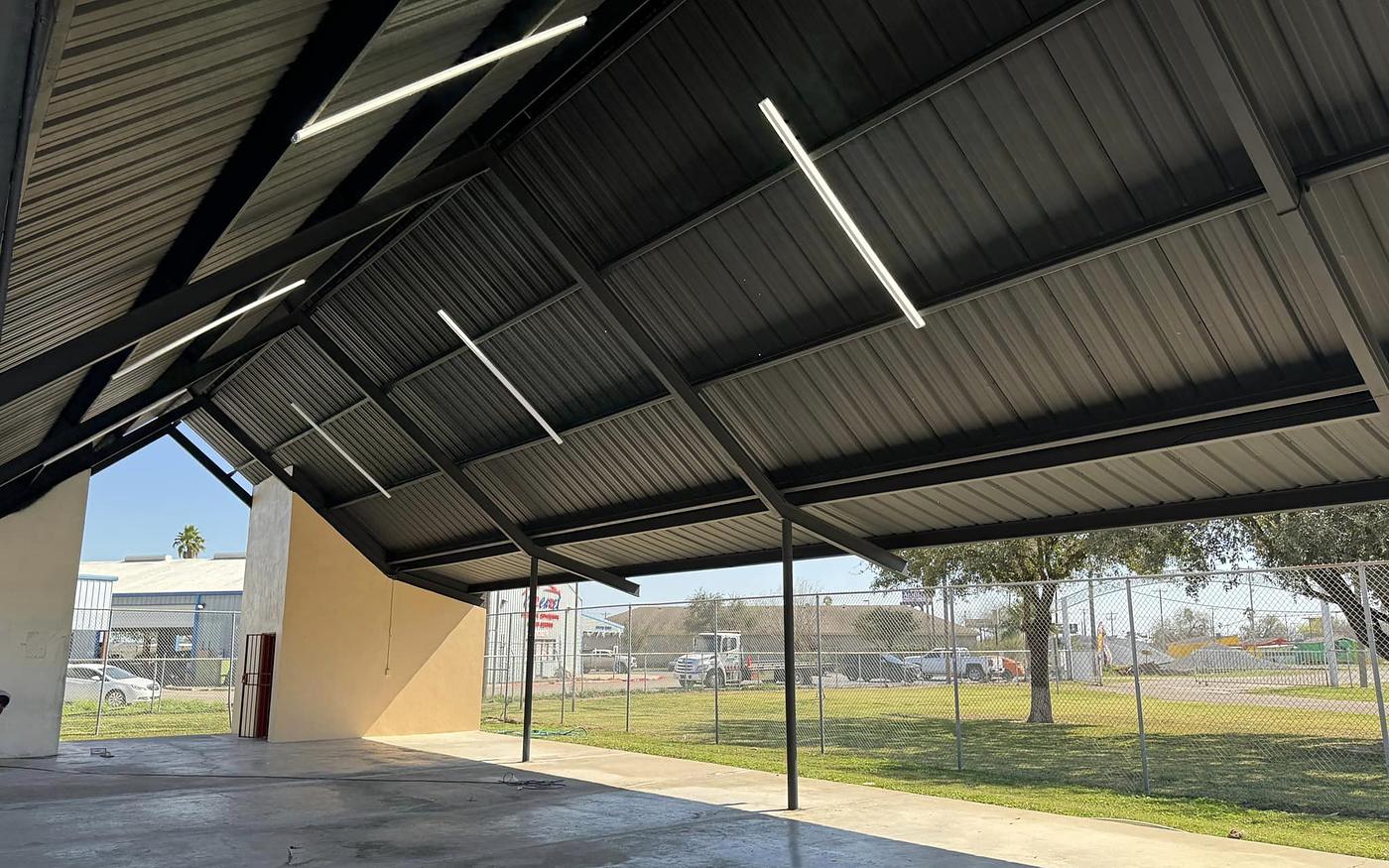 The new pavilion at Fort Ringgold Municipal Park.